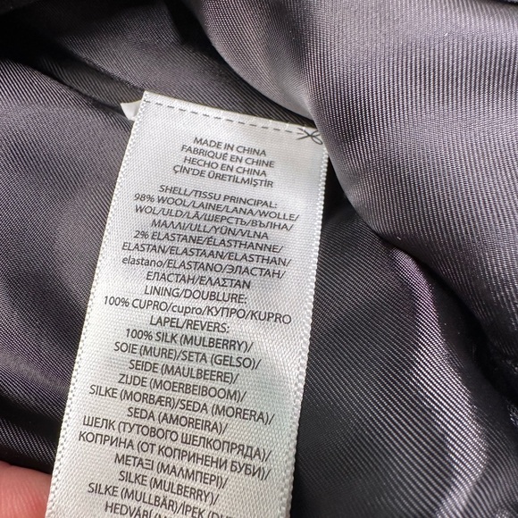 Gorgeous POLO Ralph Lauren Tuxedo-Inspired Wool Blend Satin-Trimmed Jumpsuit - Picture 7 of 7